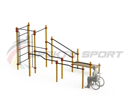 Купить Спортивный комплекс для инвалидов-колясочников WRK-D16_76mm в Берёзовском 